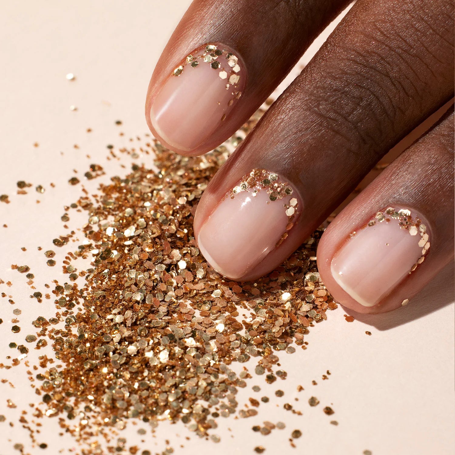 Rose Gold glitter & Glazed duo