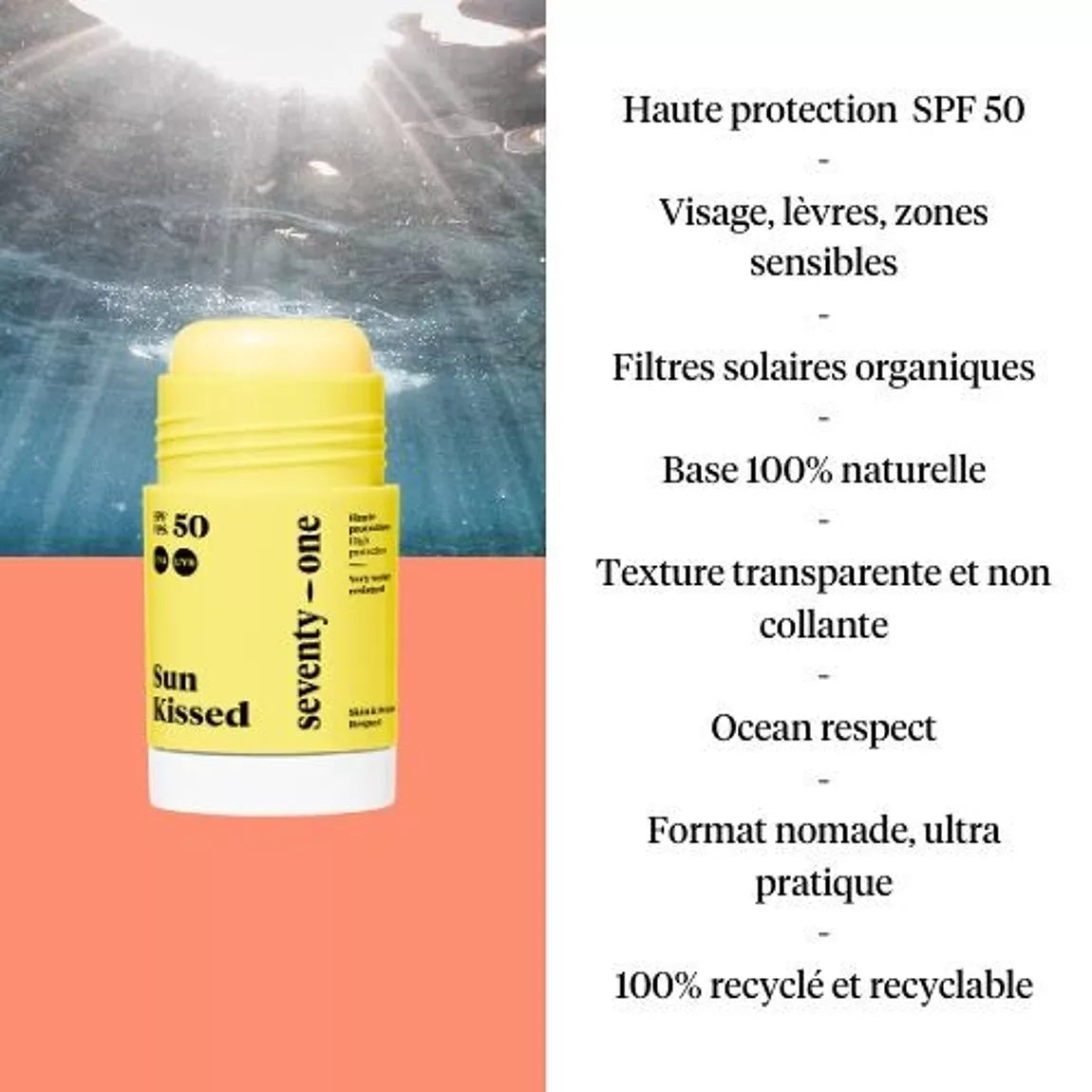 Stick solar SunKissed SPF50 - UVA 8H