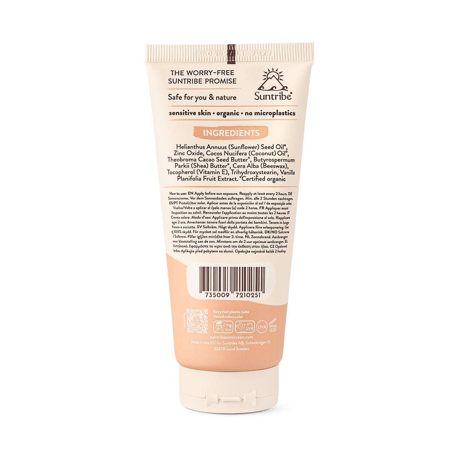 Cremă de protecție solară minerală naturală Baby&Kids SPF30