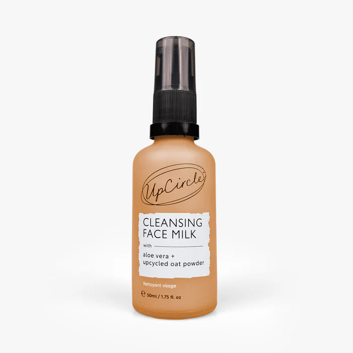 Lapte demachiant de față cu Aloe Vera + pudră de ovăz reciclată