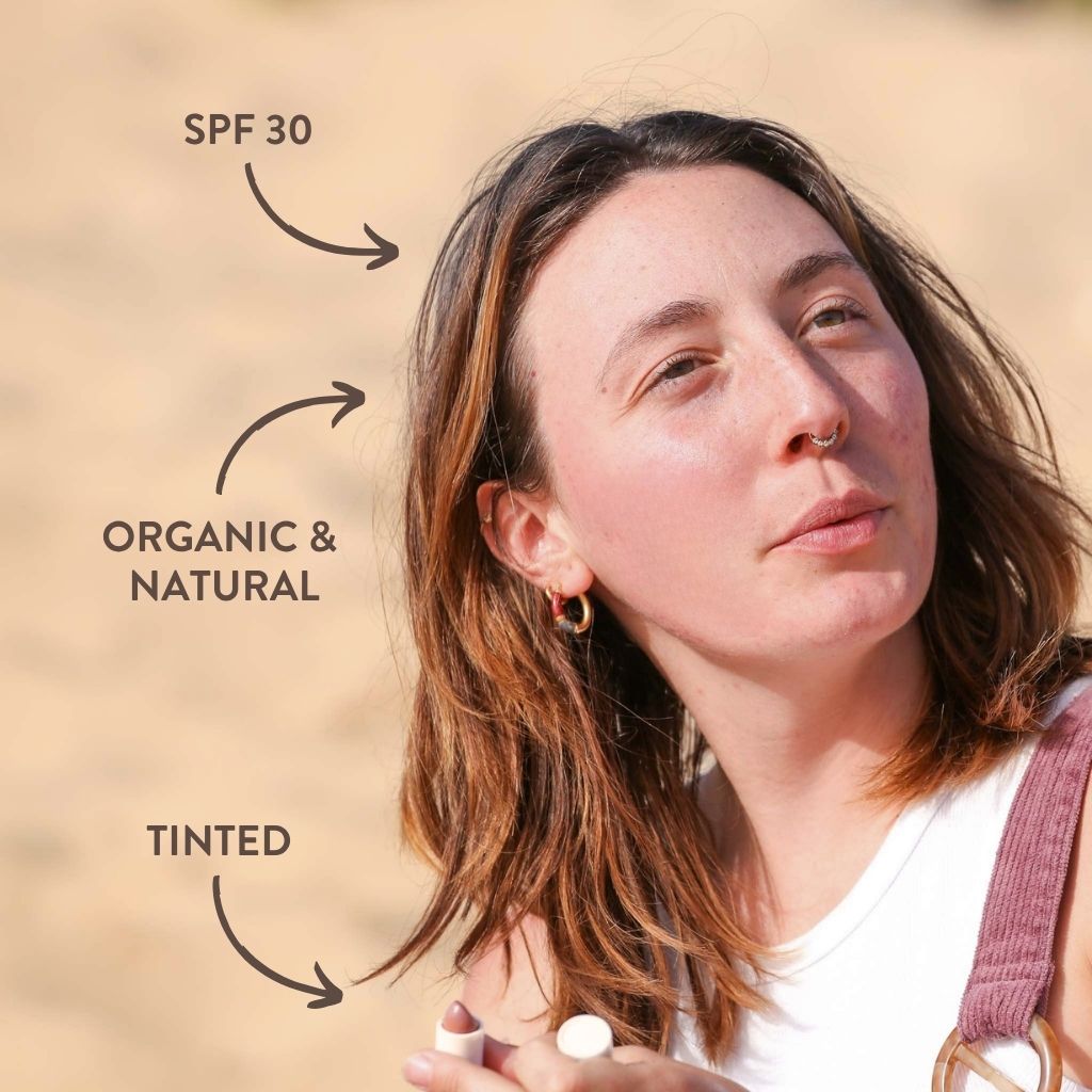 Balsam de buze organic nuanțat SPF30