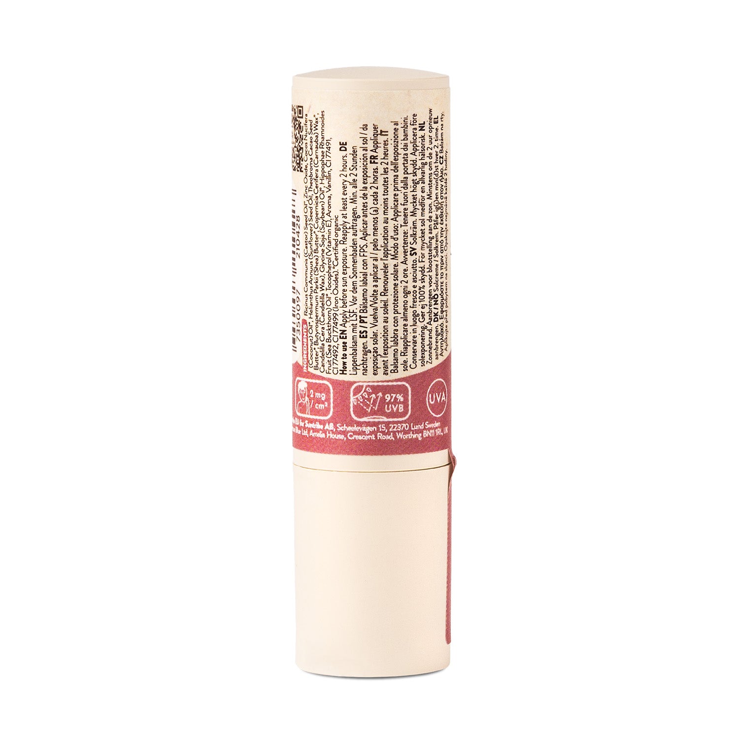 Balsam de buze organic nuanțat SPF30
